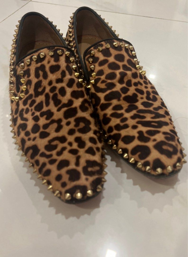 Christian Louboutin Leather Flats Luxury Sneakers Footwear on