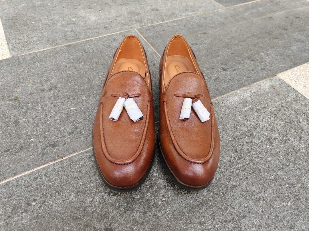 Clarks tassel loafers hotsell