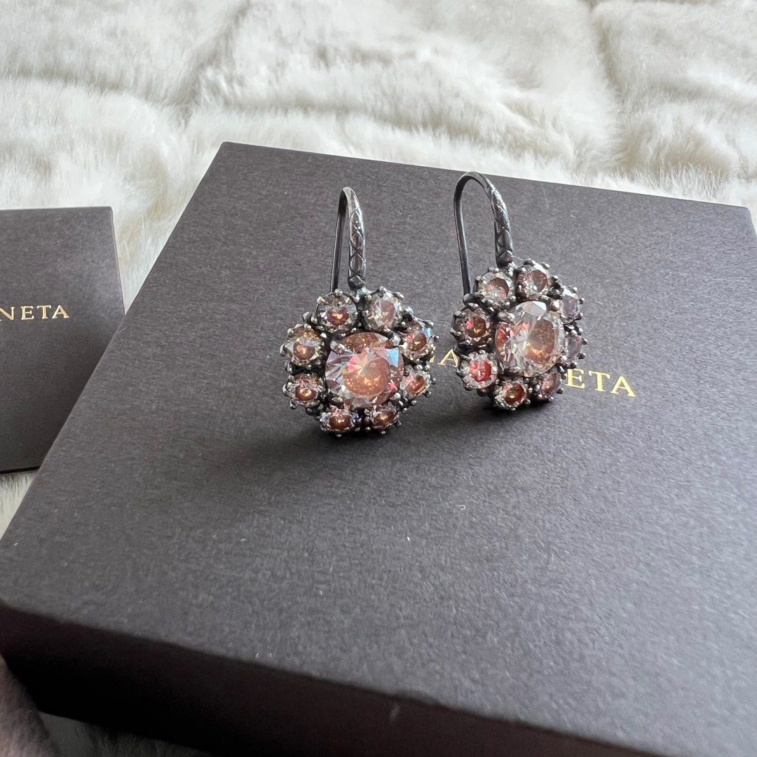 Bottega veneta cubic zirconia earrings top