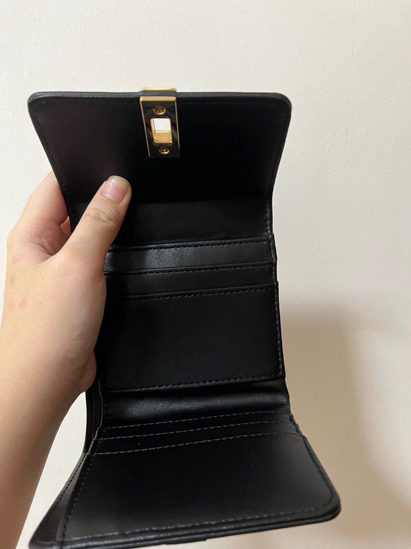 CLN Black Cailey Wallet, Women's Fashion, Bags & Wallets, Wallets & Card  holders on Carousell