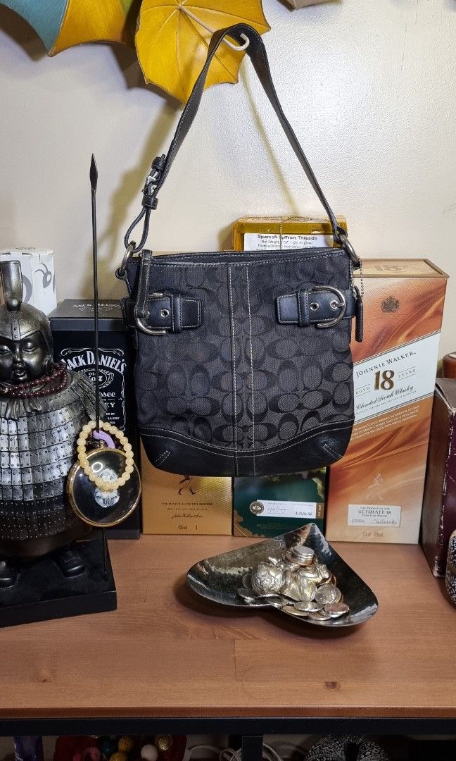 Coach jacquard best sale purse
