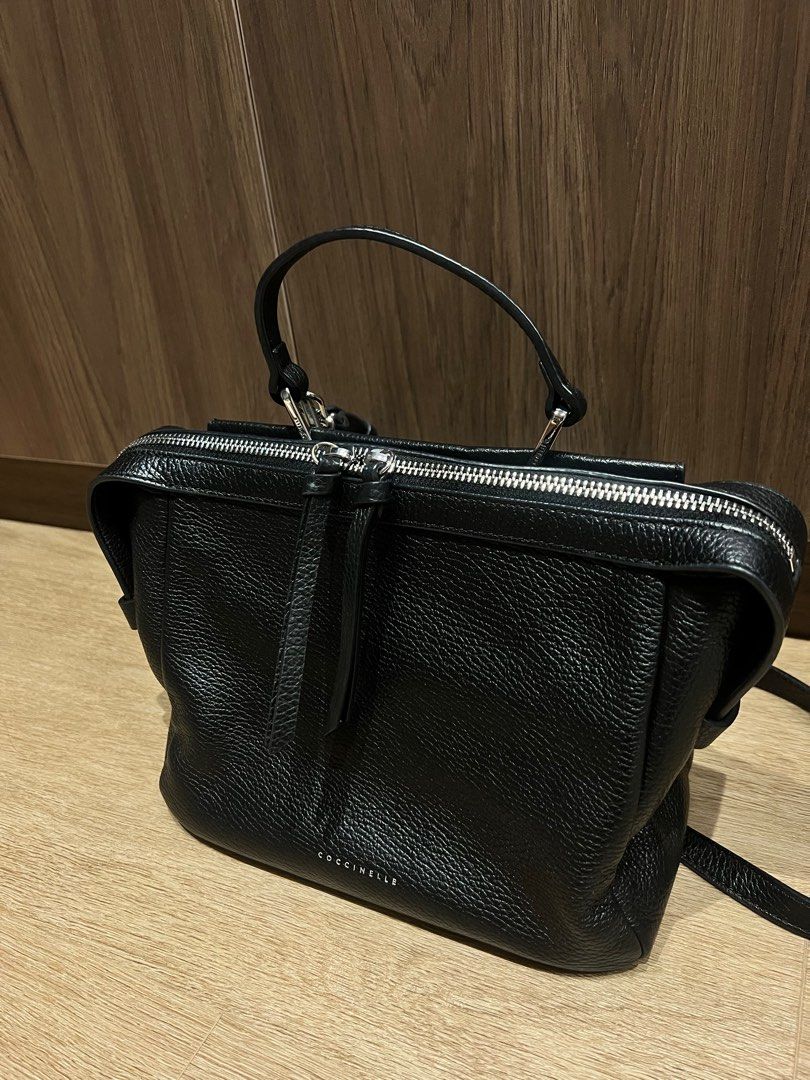 Coccinelle Black Leather Bag Women s Fashion Bags Wallets Cross body Bags on Carousell