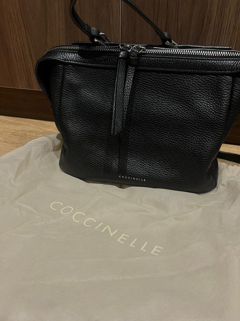 Coccinelle black leather bag sale