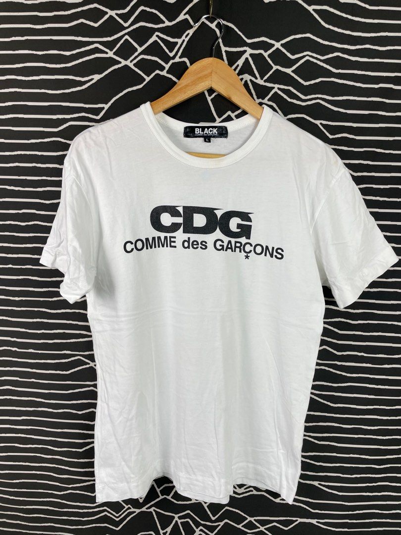 Comme Des Garcons spell out White Tee