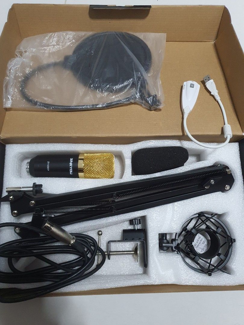 Condenser Microphone Bundle, ZY007 Professional Cardioid Studio