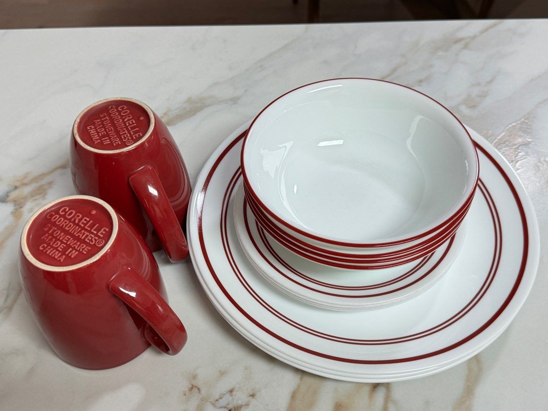 Corelle classic cafe red new arrivals