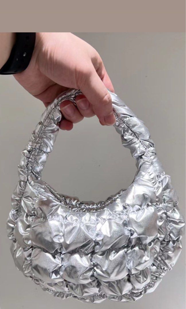 Cos micro silver bag Women s Fashion Bags Wallets Purses