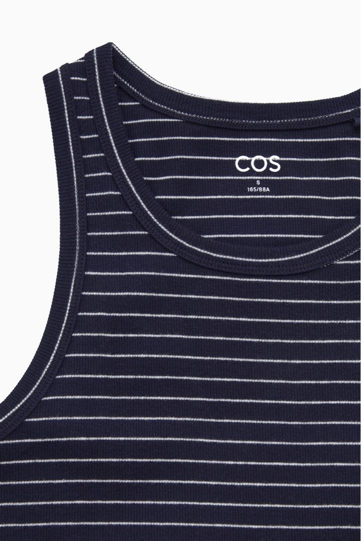 COS navy striped sleeveless tank top, Women's Fashion, Tops