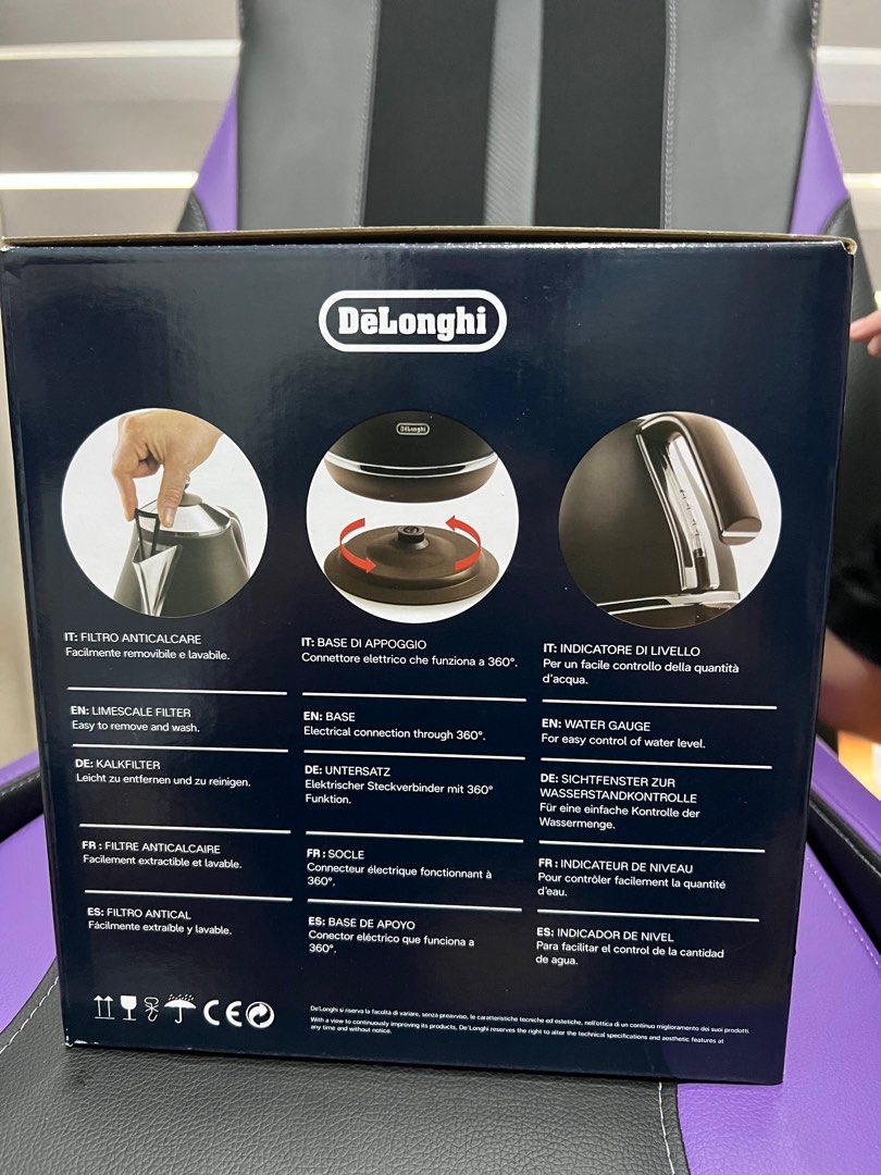 DeLonghi Icona Vintage Electric Kettle, TV & Home Appliances, Kitchen ...