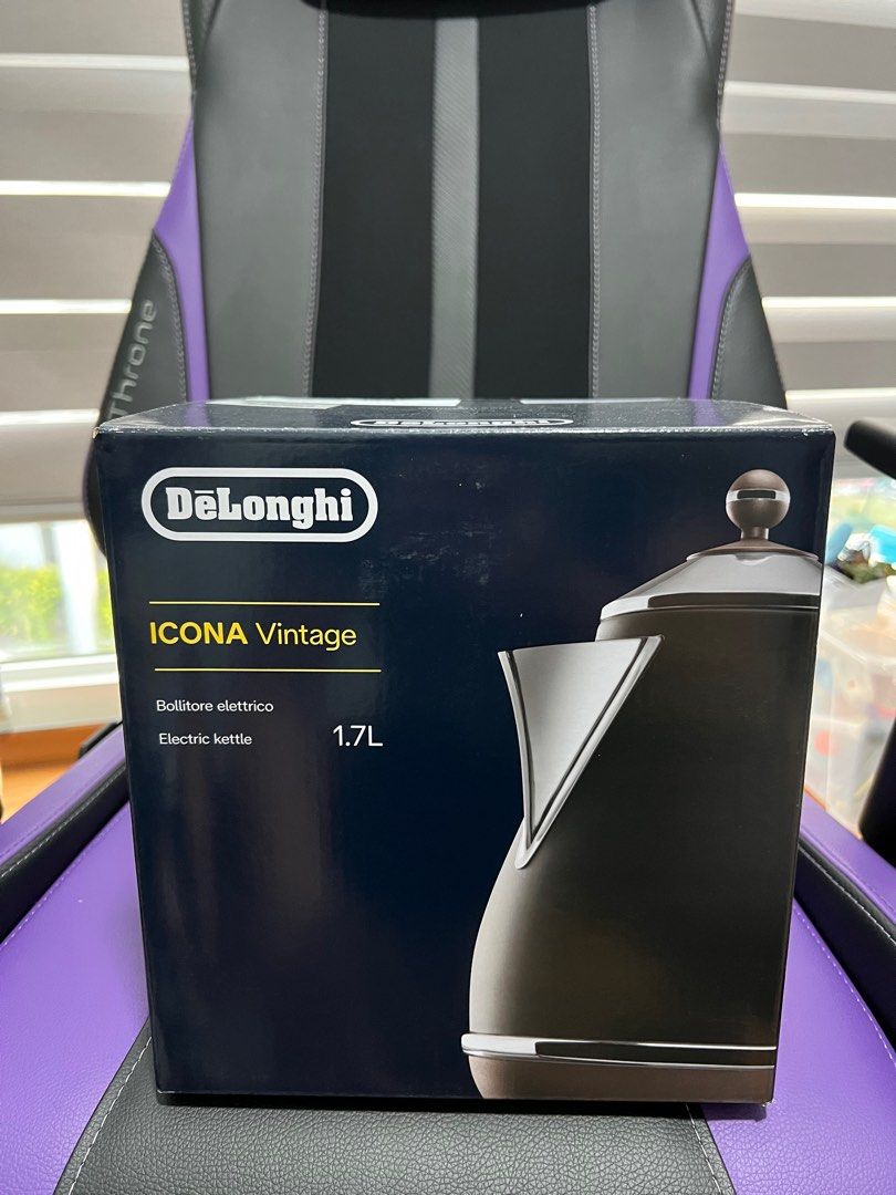DeLonghi Icona Vintage Electric Kettle, TV & Home Appliances, Kitchen ...