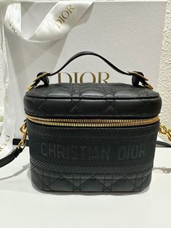 Dior, Bags, Bnwt Dior Travel Vanity Lambskin Small Leather Crossbody Bag