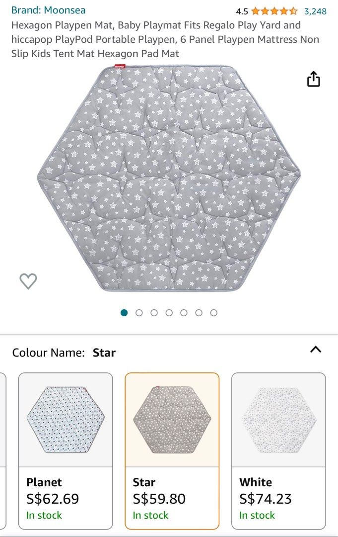 Dream on me hexagon mattress discount