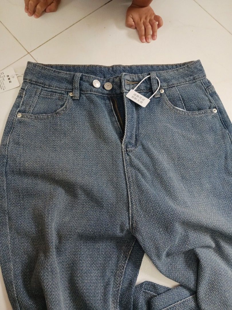 Denim harem pants zara sales
