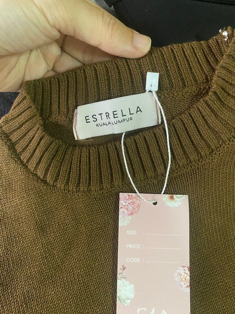 Estrella Agnes Knitted Top, Women's Fashion, Tops, Other Tops on Carousell