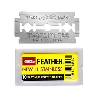 Feather Hi-Stainless Platinum Coated Razor Blades