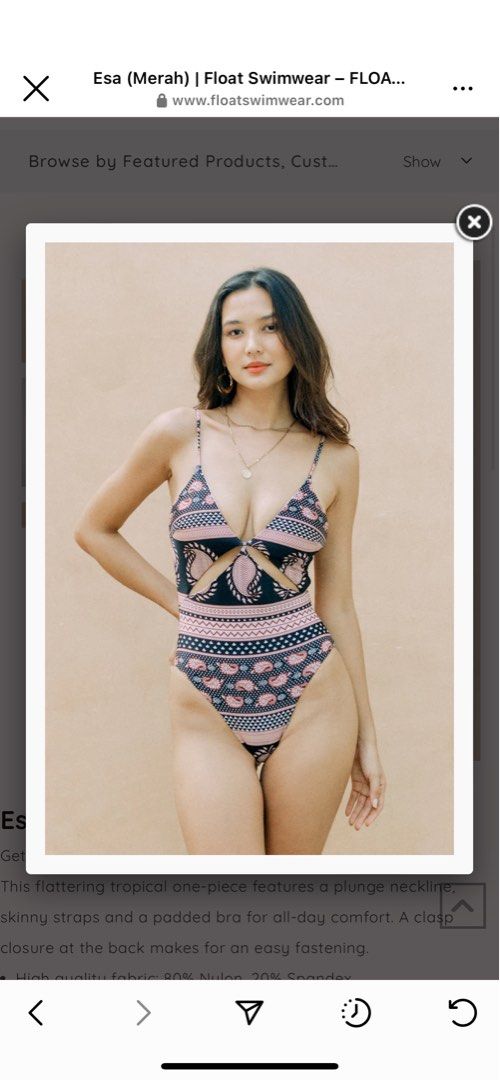 Float Swim Swimsuit (Category: Bikinis & Swimsuits) located in Makati City. Submitted by emmalwaysdecluttering (Listing ID 1260116048, Image 1). Description: Used once.
