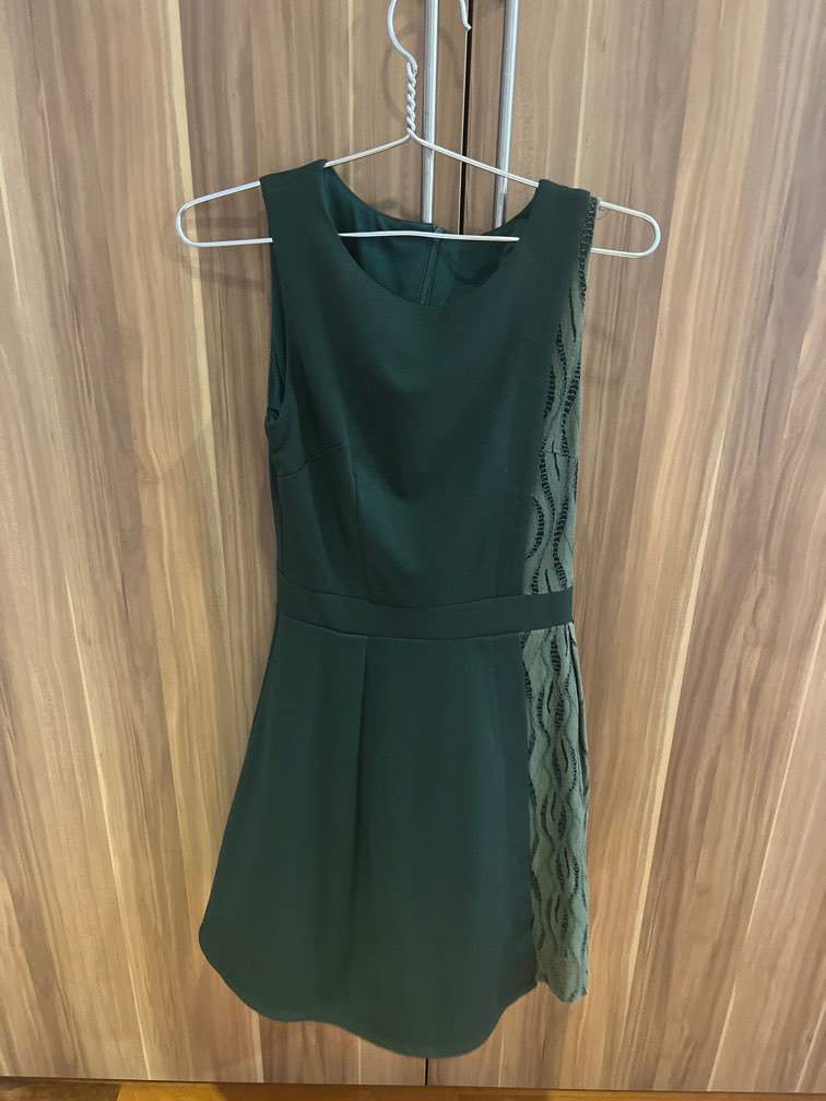 Forest green discount work dress