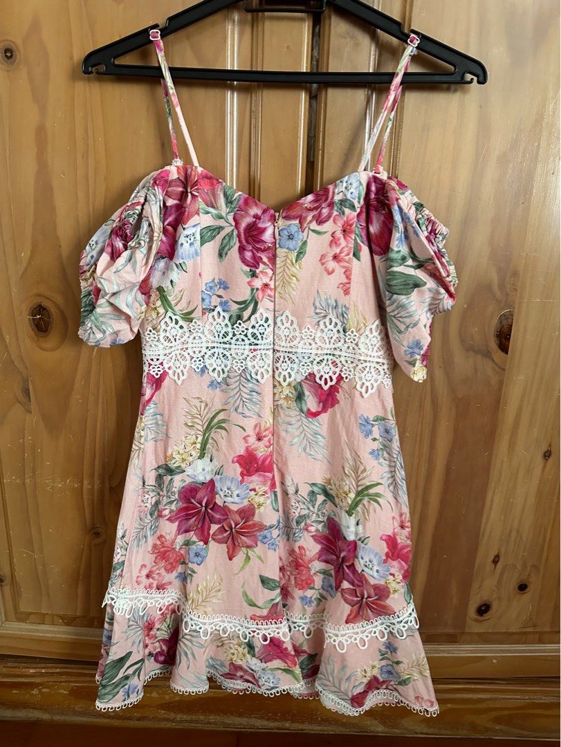 Forever New Puff Sleeve Skater Dress
