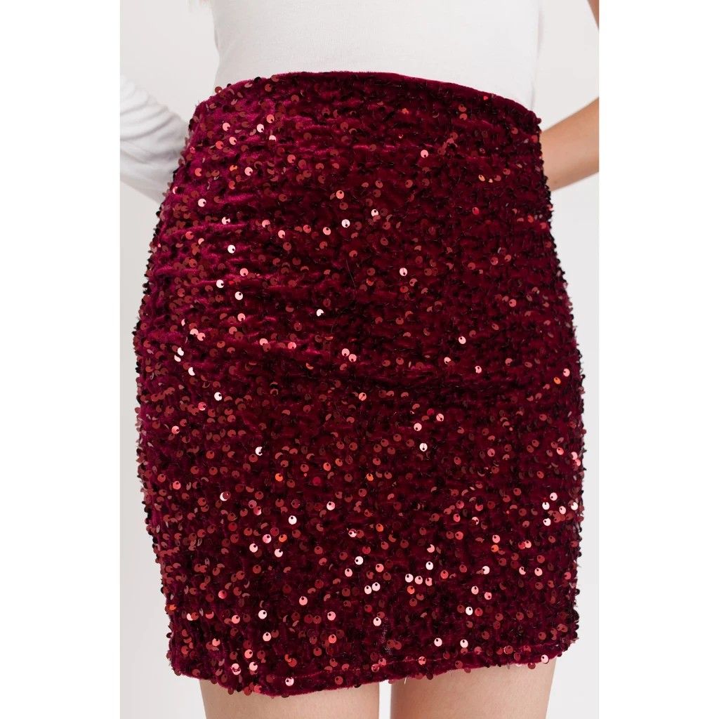 FREE POST to West Malaysia only Ready Stock Ladies Sequins Mini Skirt color gold silver colourful black price for EACH shown as per sample