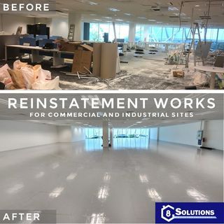 Full Reinstatement works | Commercial reinstatement | Industrial reinstatement | Offices reinstatement | Hacking & Demolition | M&E works | Renovation works | Alteration & Additions works | Design & Build | Project Management | Fit in & Fit out