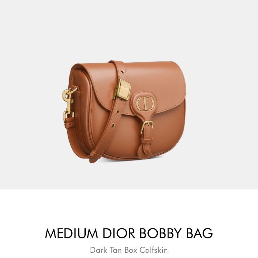 Dior - Medium Dior Bobby Bag Camel Box Calfskin - Women