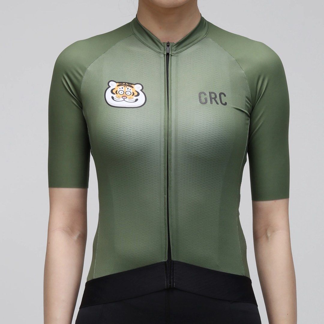 GRC Women's Co-Branded Limited Cycling Jersey | Tiger Limited Cylcing Jersey, XL / White