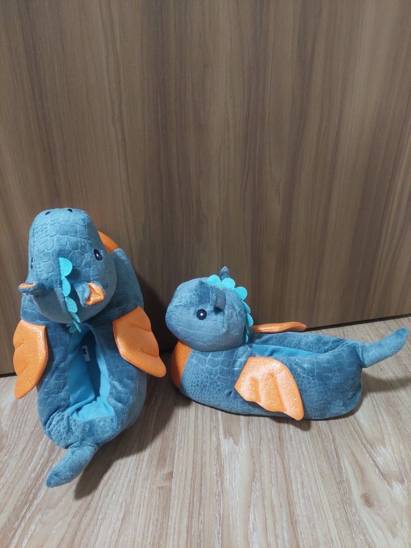 Green dragon slippers for home wear Women s Fashion Footwear