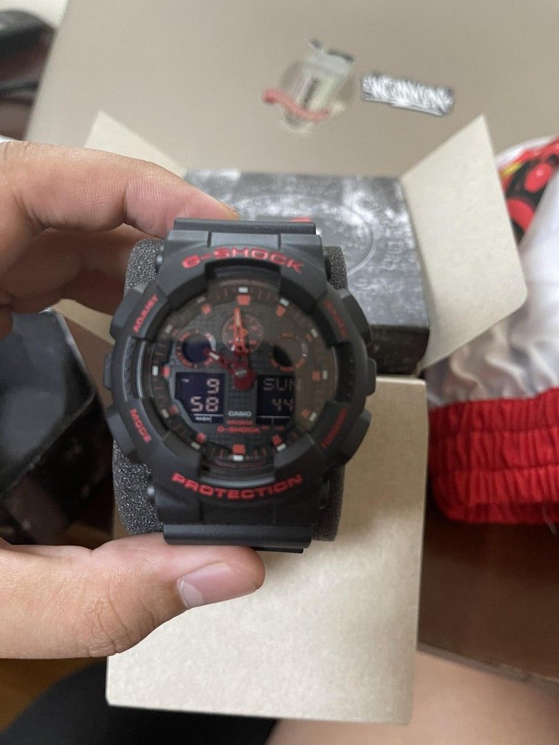 G-Shock GA-100BNR-1AER (Category: Men's Watches) located in Caloocan City. Submitted by kitt587 (Listing ID 1260259162, Image 2). Description: never been used negotiable price authentic (bought from singapore).