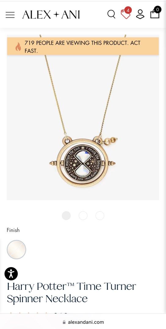 Harry potter time turner spinner sales expandable necklace alex and ani