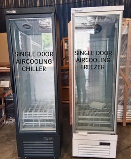 Heavy Duty Single glass door Air-cooling freezer No frost