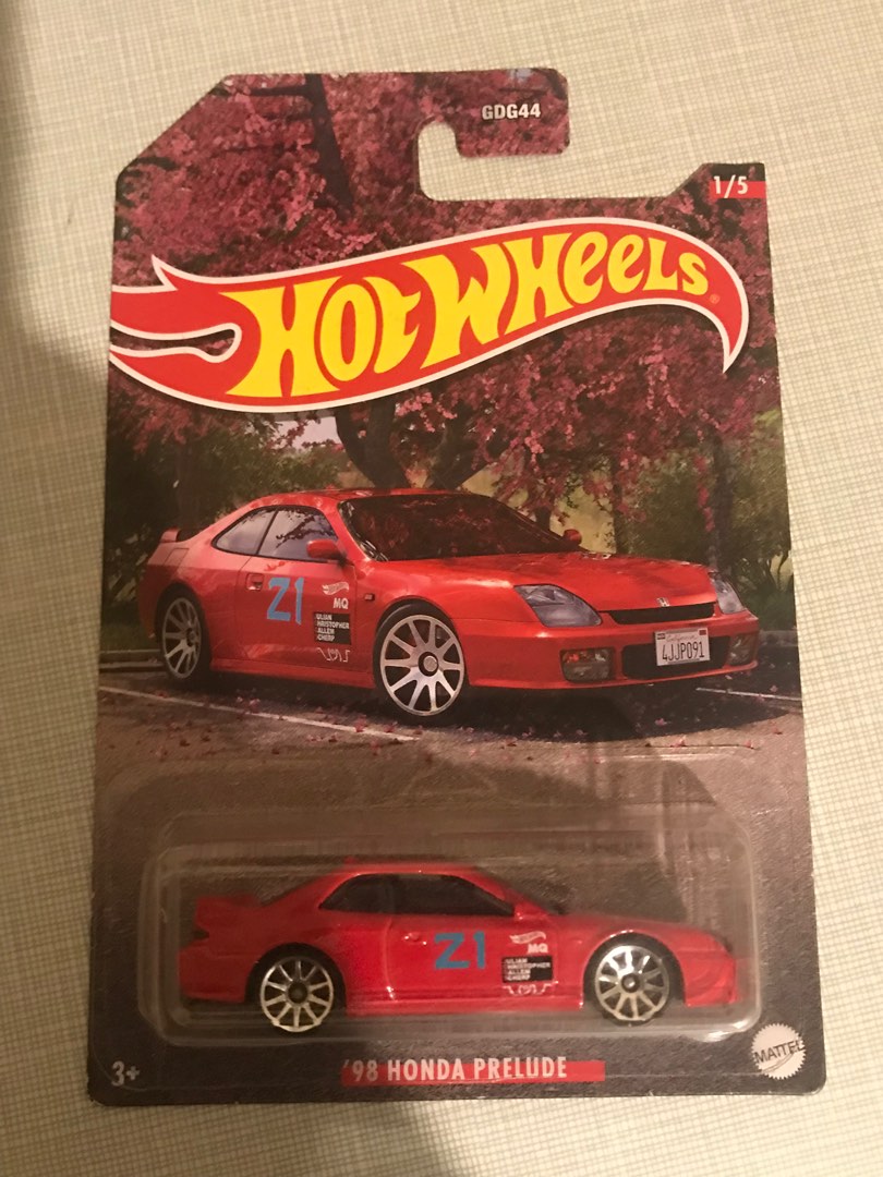 Hot Wheels 98 Honda Prelude Sakura Edition Hobbies Toys Toys Games on Carousell