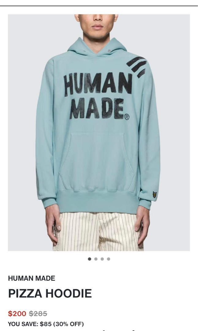 Human Made Storm Cowboy Pizza Hoodie Light Blue Men s Fashion