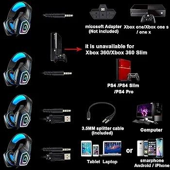 70 discount HunterSpider V1 Pro Gaming headset Audio