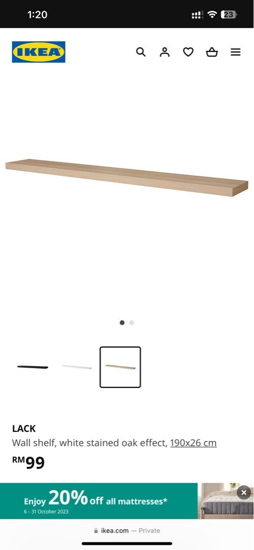 IKEA Lack Shelf, Furniture & Home Living, Furniture, Shelves,