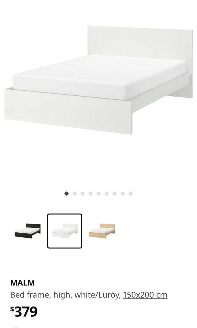 Ikea Queen Bed Frame, Furniture & Home Living, Furniture, Bed Frames