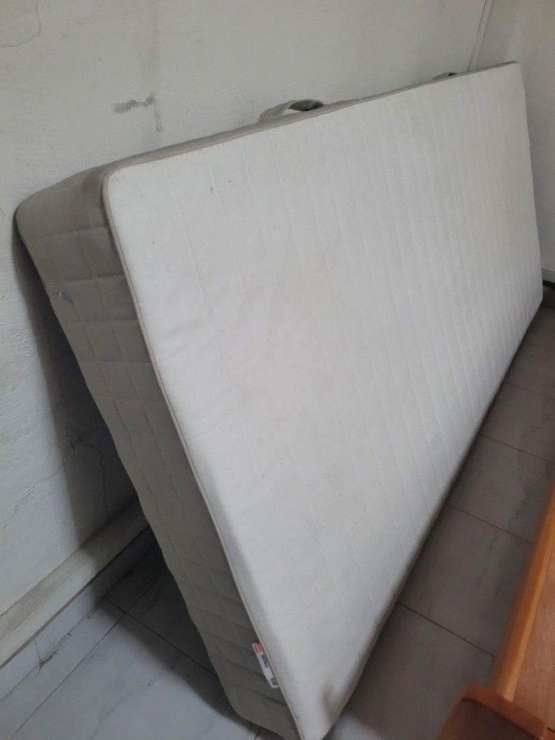 Ikea single mattress HAFSLO, Furniture & Home Living, Furniture, Bed