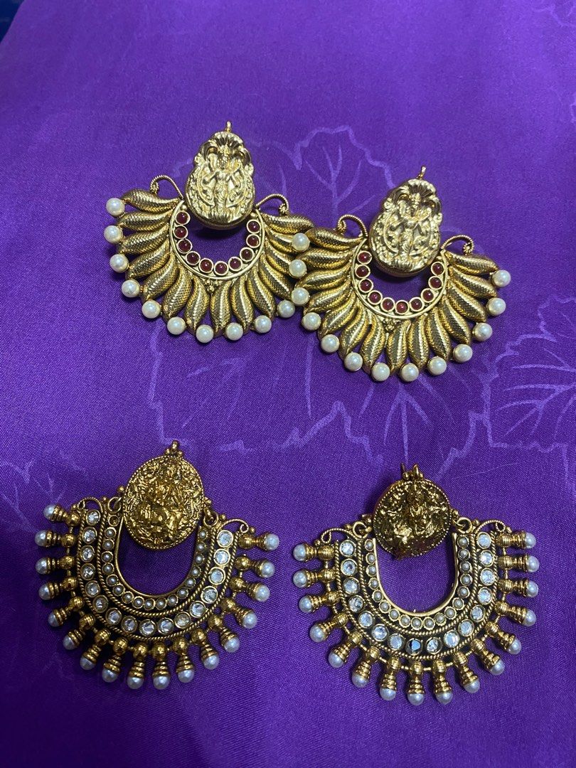 Indian design Earrings Women s Fashion Jewelry Organisers