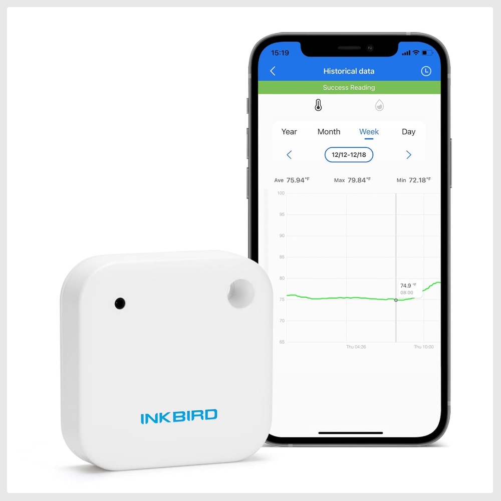 Inkbird Wireless Thermometer Humidity and Temperature Monitor, IBSTH2