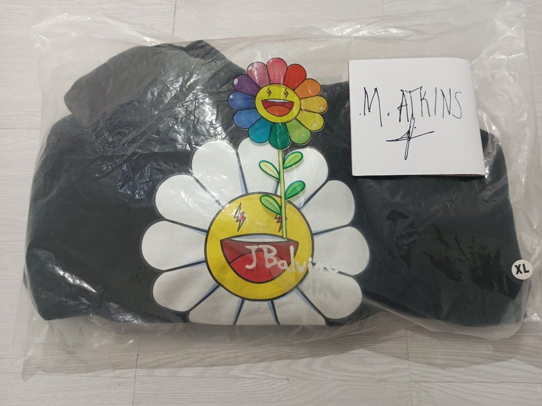 J Balvin x Takashi Murakami Flower Hoodie Black