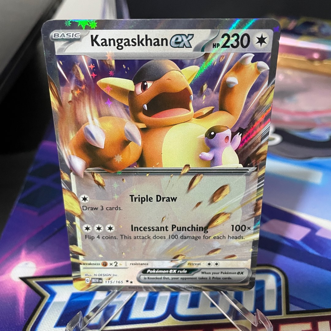 Kangaskhan ex - 115/165 - Ultra Rare, Hobbies & Toys, Toys & Games on  Carousell