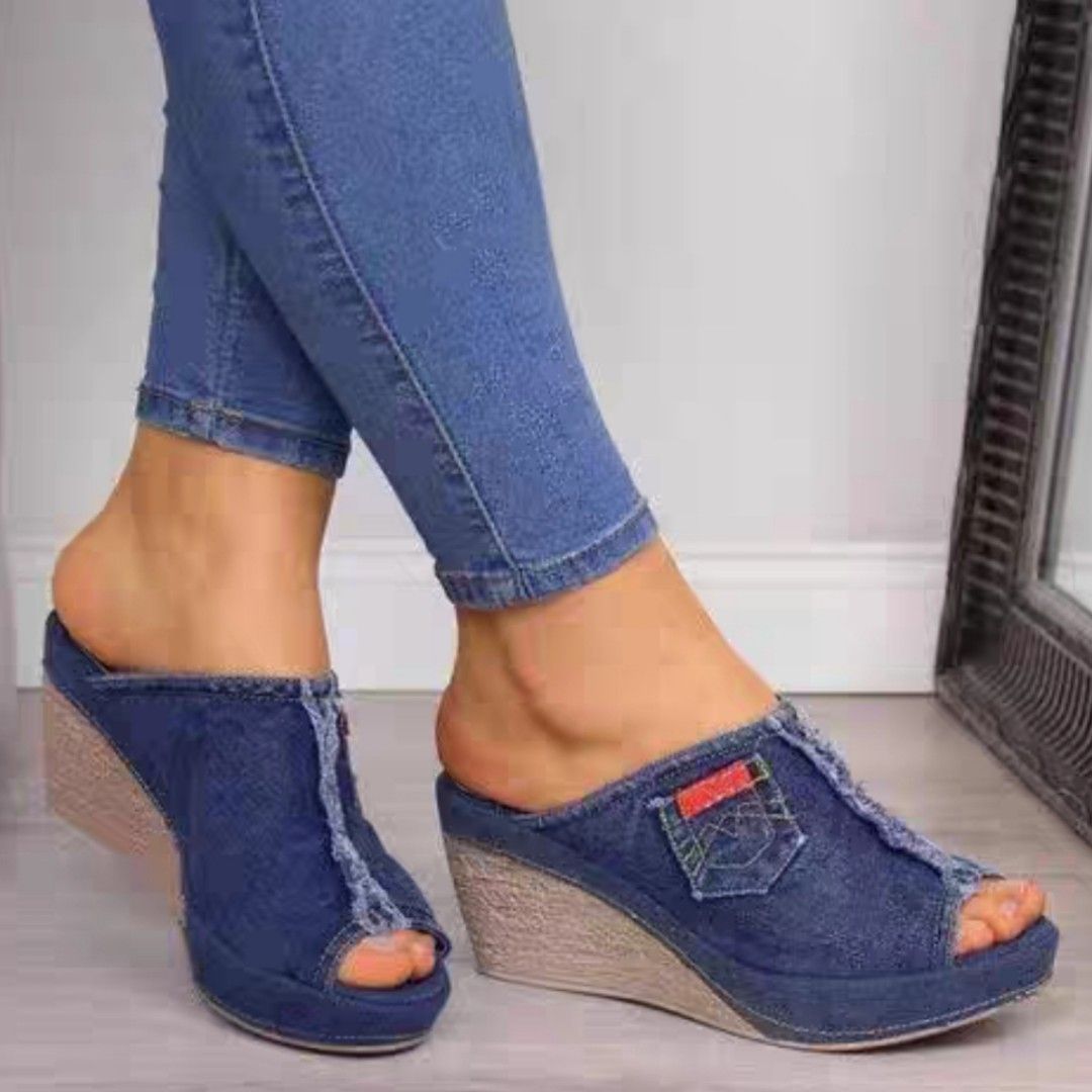 Wedge style heels store