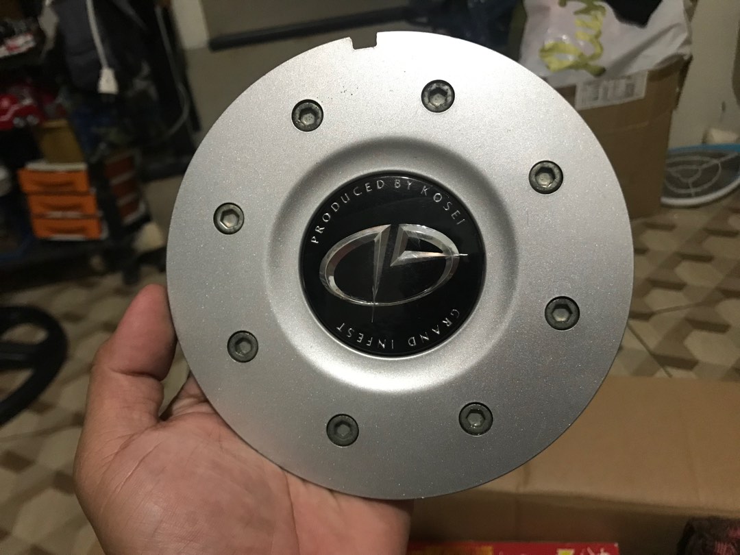 Kosei Grand Infest center caps 2pcs, Car Parts & Accessories, Other ...