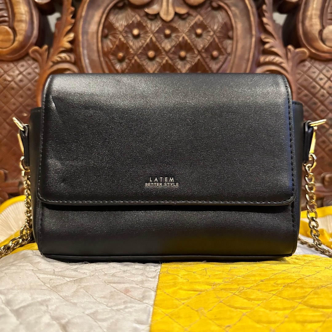 LATEM CHAIN SLING BAG, Women's Fashion, Bags & Wallets, Crossbody Bags