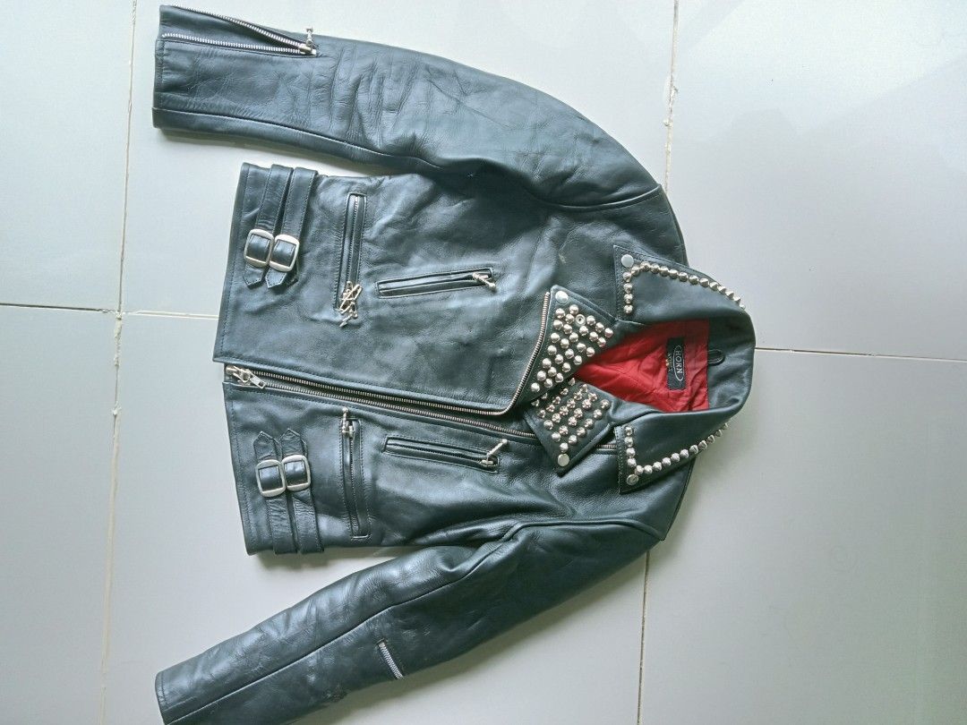 Leather jacket, Men's Fashion, Coats, Jackets and Outerwear on Carousell