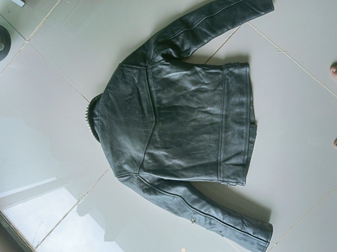 Leather jacket, Men's Fashion, Coats, Jackets and Outerwear on Carousell