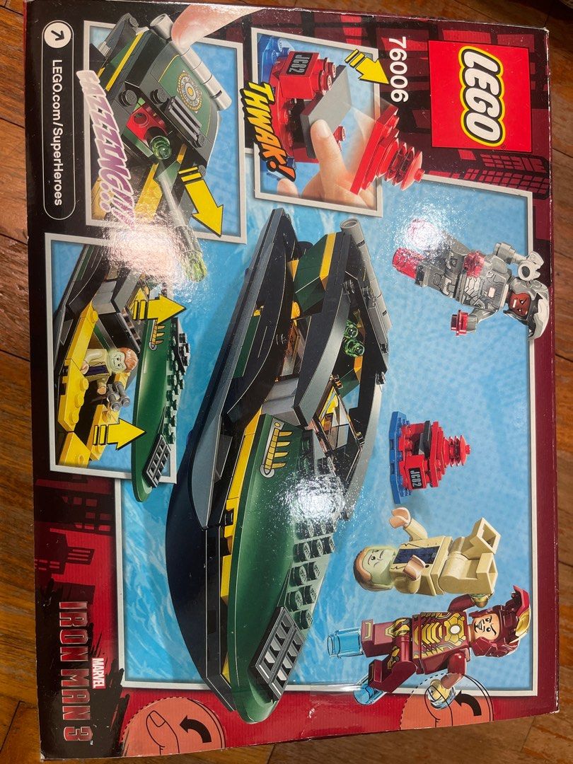 Lego iron hot sale man boat