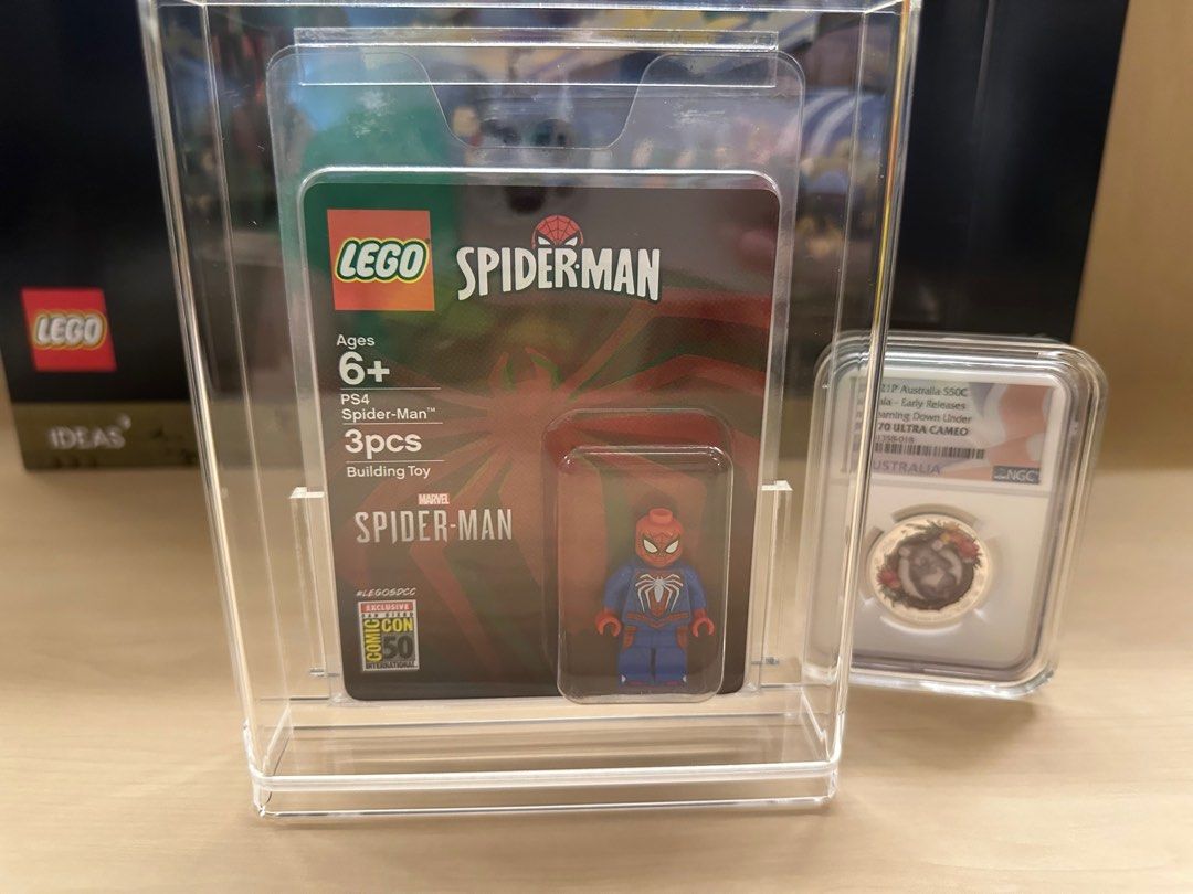 Lego spider man on sale ps4 minifigure sdcc