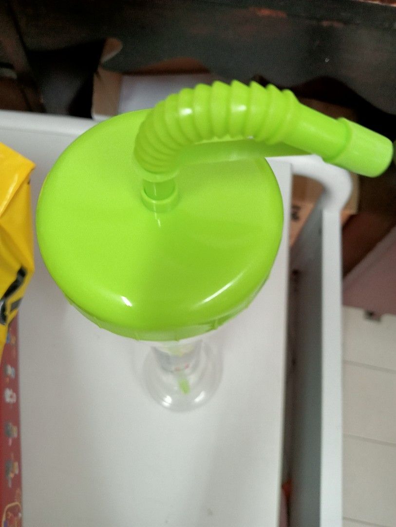 LEGOLAND Souvenir Plastic Tall Water Container With Straw, Hobbies