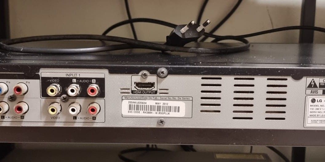 LG HDD/DVD recorder RH388H, TV & Home Appliances, TV & Entertainment