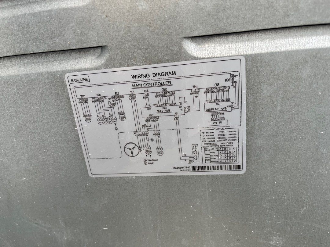 LG washing machine inverter direct drive 9kg, TV & Home Appliances